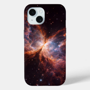 Black 4 Luxe iPhone 15 Case, Butterfly Nebula iPhone 15 Case