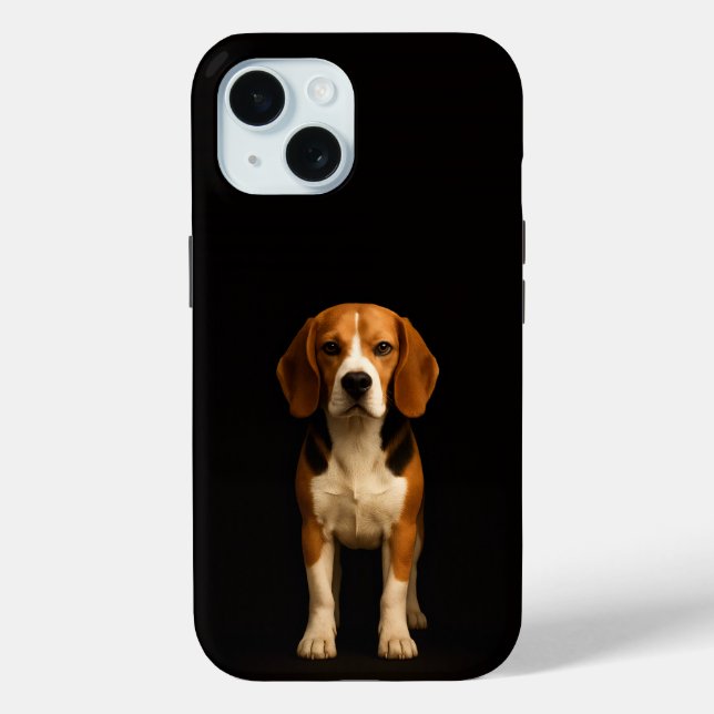 Black 4 Luxe iPhone 15 Case, Kind Beagle Case-Mate iPhone Case (Back)