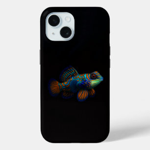 Black 4 Luxe iPhone 15 Case, Mandarin Dragonet Case