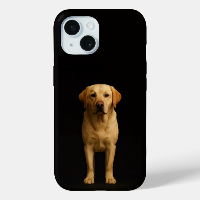 Black 4 Luxe iPhone 15 Case, Minimalist Case-Mate iPhone Case (Back)