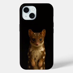 Black 4 Luxe iPhone 15 Case, Sweet Quoll Case