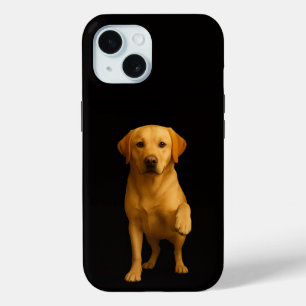 Black 4 Luxe iPhone 15 Case, Tender Labrador iPhone 15 Case