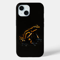Black 4 Luxe iPhone 15 Mate, Black Orange Frog