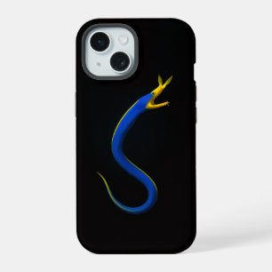 Black 4 Luxe iPhone 15 Mate, Blue Ribbon Eel Case
