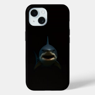 Black 4 Luxe iPhone 15 Mate, Great White Shark iPhone 15 Case