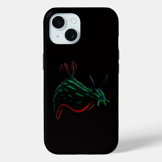 Black 4 Luxe iPhone 15 Mate, Neon Sea Slug Case-Mate iPhone Case (Back)