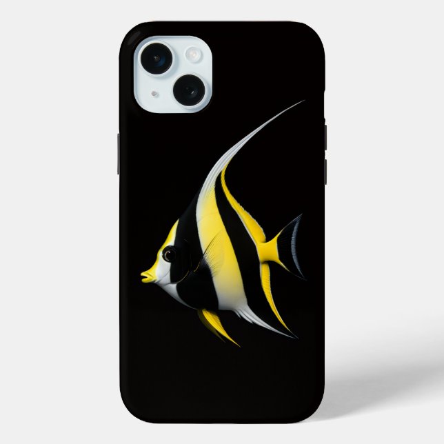 Black 4 Luxe iPhone 15 Plus, Moorish Idol Case-Mate iPhone Case (Back)