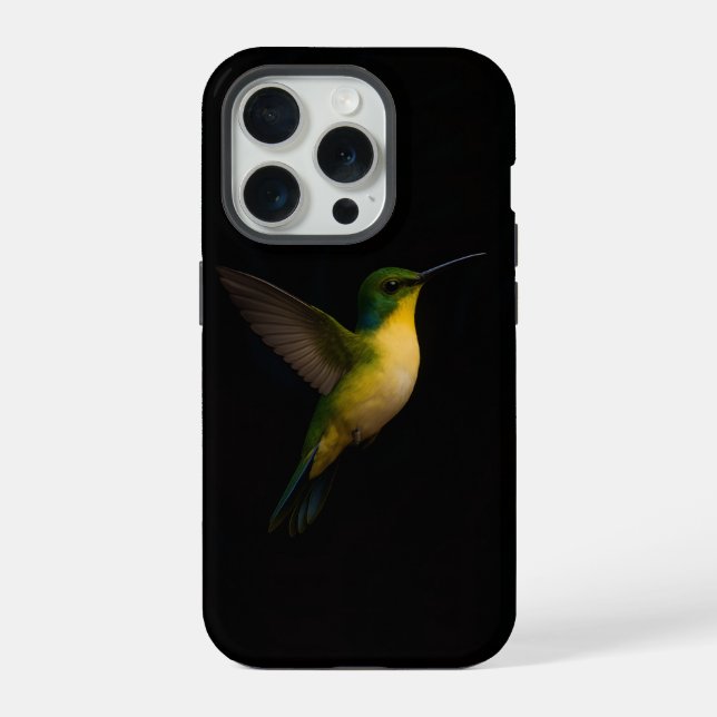 Black 4 Luxe iPhone 15 Pro Case-Mate, Flying Bird Case (Back)