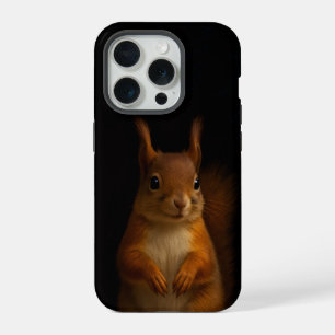 Black 4 Luxe iPhone 15 Pro Case-Mate, Red Squirrel Case