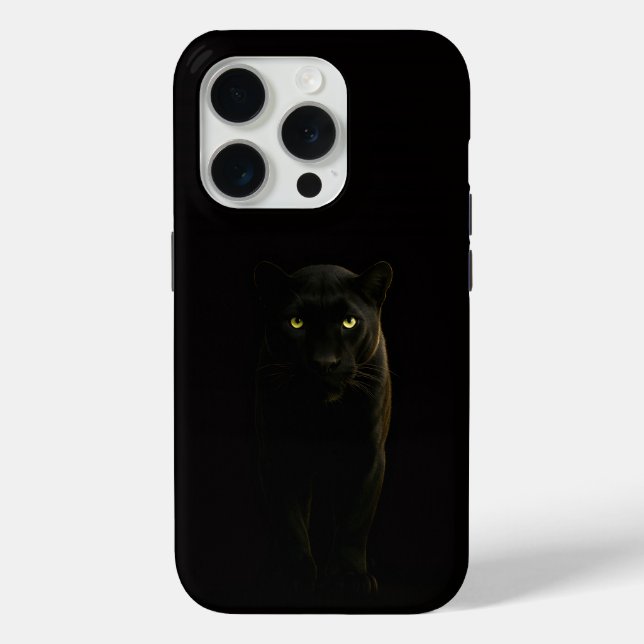Black 4 Luxe iPhone 15 Pro Mate Black Panther Case-Mate iPhone Case (Back)