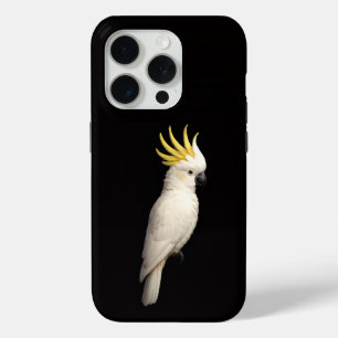 Black 4 Luxe iPhone 15 Pro Mate, Crested Cockatoo iPhone 15 Pro Case