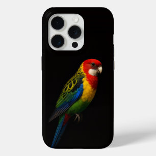 Black 4 Luxe iPhone 15 Pro Mate, Eastern Rosella iPhone 15 Pro Case