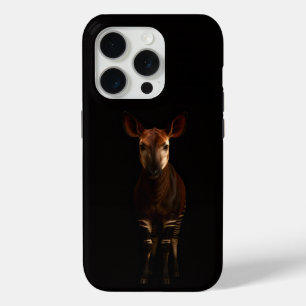 Black 4 Luxe iPhone 15 Pro Mate, Forest Okapi iPhone 15 Pro Case