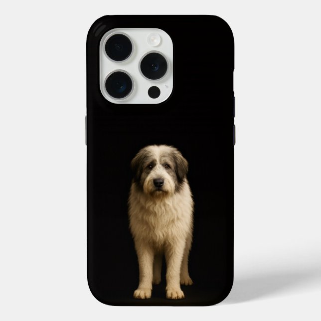 Black 4 Luxe iPhone 15 Pro Mate Mioritic Shepherd Case-Mate iPhone Case (Back)