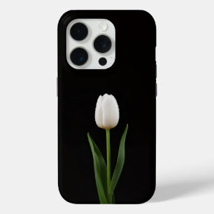 Black 4 Luxe iPhone 15 Pro Mate Pearl White Tulip iPhone 15 Pro Case