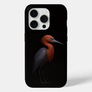 Black 4 Luxe iPhone 15 Pro Mate, Reddish Egret iPhone 15 Pro Case
