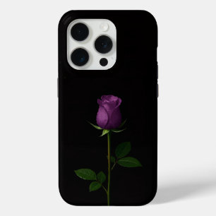 Black 4 Luxe iPhone 15 Pro Mate Royal Violet Rose Case