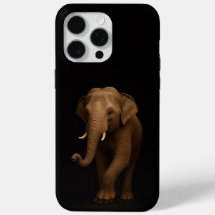 Black 4 Luxe iPhone 15 Pro Max, Indian Elephant Max Case
