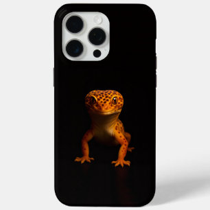 Black 4 Luxe iPhone 15 Pro Max, Leopard Gecko iPhone 15 Pro Max Case