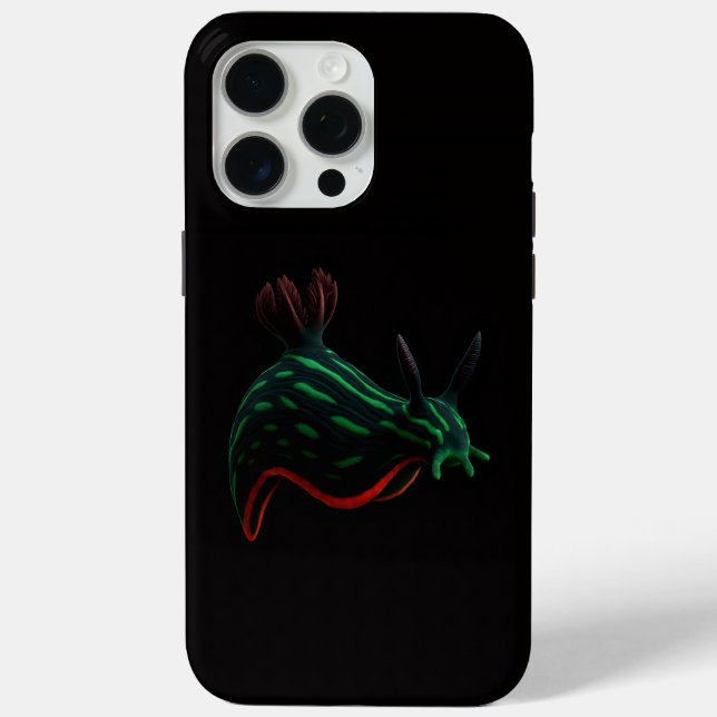 Black 4 Luxe iPhone 15 Pro Max, Neon Sea Slug Case-Mate iPhone Case (Back)