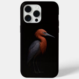 Black 4 Luxe iPhone 15 Pro Max, Reddish Egret Max Case