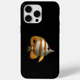 Black 4 Luxe iPhone 15 Pro Max, Reef Butterflyfish iPhone 15 Pro Max Case