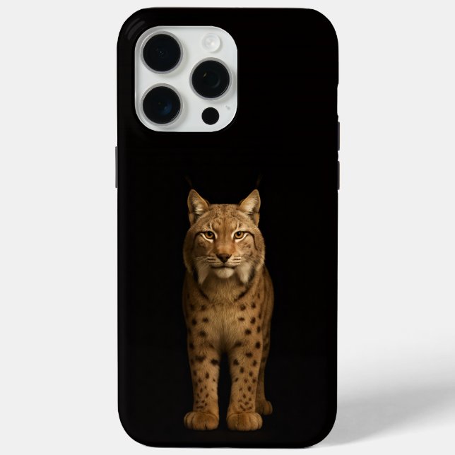 Black 4 Luxe iPhone 15 Pro Max, Silent Lynx Case-Mate iPhone Case (Back)