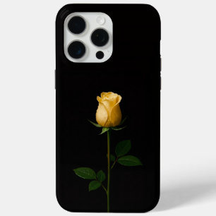 Black 4 Luxe iPhone 15 Pro Max, Sunlit Yellow Rose iPhone 15 Pro Max Case