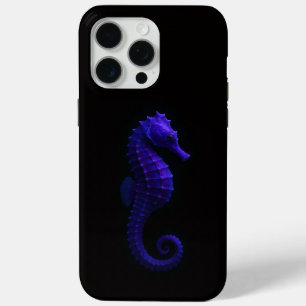 Black 4 Luxe iPhone 15 Pro Max, Violet Seahorse Max Case