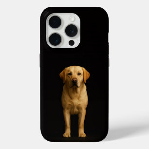 Black 4 Luxe iPhone 15 Pro Minimalist Labrador Case