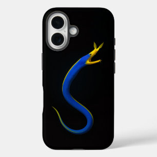 Black 4 Luxe iPhone 16 Mate, Blue Ribbon Eel Case