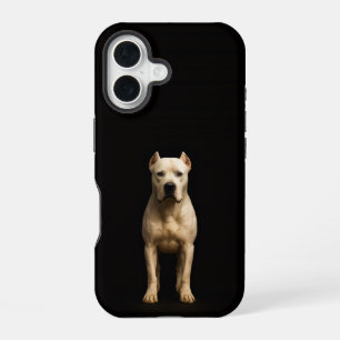 Black 4 Luxe iPhone 16 Mate, Bold Dogo Argentino Case