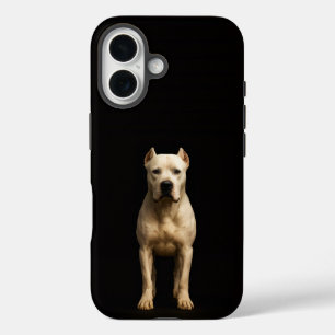 Black 4 Luxe iPhone 16 Mate, Bold Dogo Argentino Case