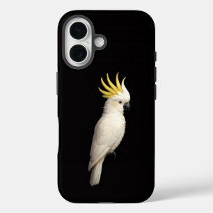 Black 4 Luxe iPhone 16 Mate, Crested Cockatoo iPhone 16 Case