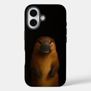 Black 4 Luxe iPhone 16 Mate, Elegant Platypus iPhone 16 Case