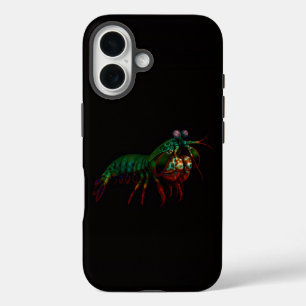 Black 4 Luxe iPhone 16 Mate, Mantis Shrimp iPhone 16 Case