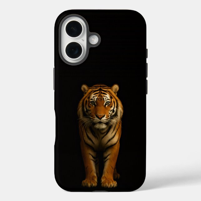 Black 4 Luxe iPhone 16 Mate, Noble Tiger Case-Mate iPhone Case (Back)