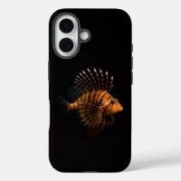 Black 4 Luxe iPhone 16 Mate, Red Lionfish