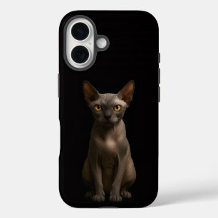 Black 4 Luxe iPhone 16 Mate, Sphynx Cat iPhone 16 Case
