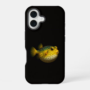 Black 4 Luxe iPhone 16 Mate, Yellow Putterfish Case