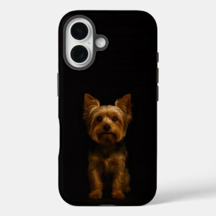 Black 4 Luxe iPhone 16 Mate, Yorkshire Terrier iPhone 16 Case