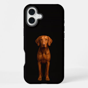 Black 4 Luxe iPhone 16 Plus, Agile Vizsla Dog Plus Case