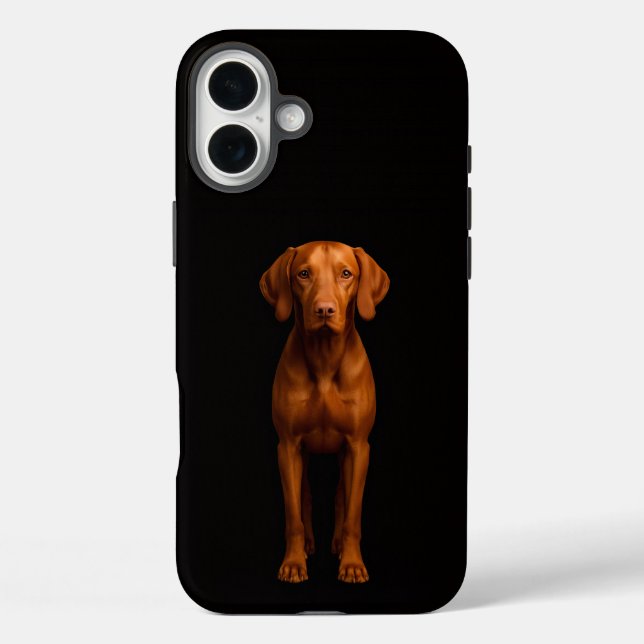 Black 4 Luxe iPhone 16 Plus, Agile Vizsla Dog Case-Mate iPhone Case (Back)