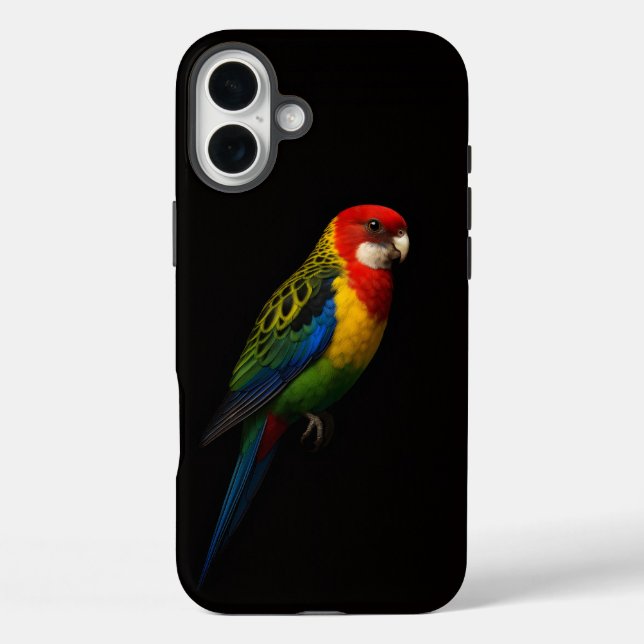 Black 4 Luxe iPhone 16 Plus, Eastern Rosella Case-Mate iPhone Case (Back)