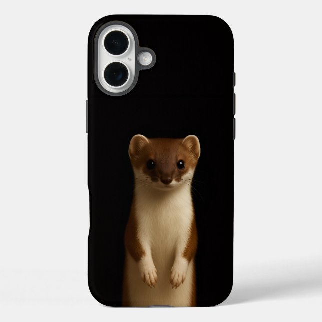 Black 4 Luxe iPhone 16 Plus, Elegant Weasel Case-Mate iPhone Case (Back)