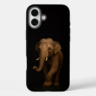 Black 4 Luxe iPhone 16 Plus, Indian Elephant Plus Case