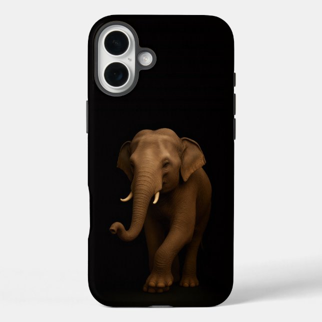 Black 4 Luxe iPhone 16 Plus, Indian Elephant Case-Mate iPhone Case (Back)