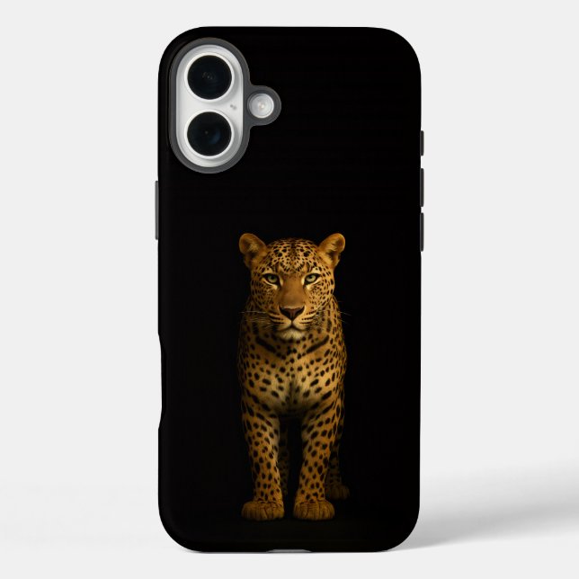 Black 4 Luxe iPhone 16 Plus, Majestic Leopard Case-Mate iPhone Case (Back)