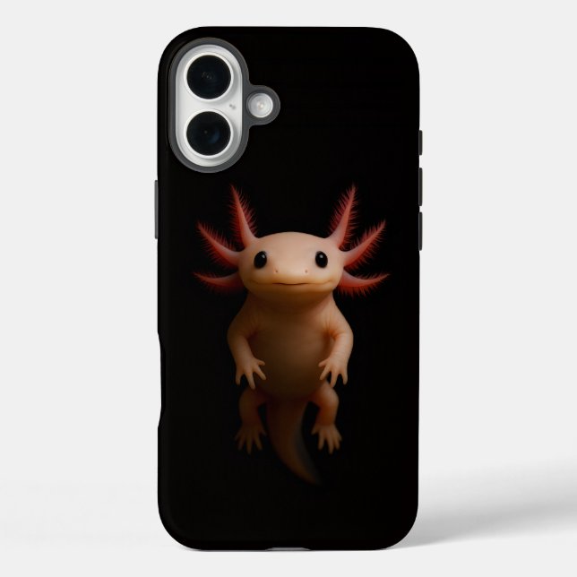 Black 4 Luxe iPhone 16 Plus, Mexican Axolotl Case-Mate iPhone Case (Back)