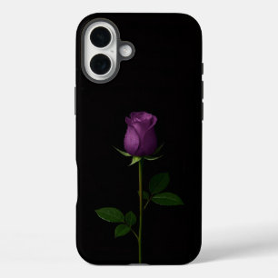 Black 4 Luxe iPhone 16 Plus, Royal Violet Rose iPhone 16 Plus Case